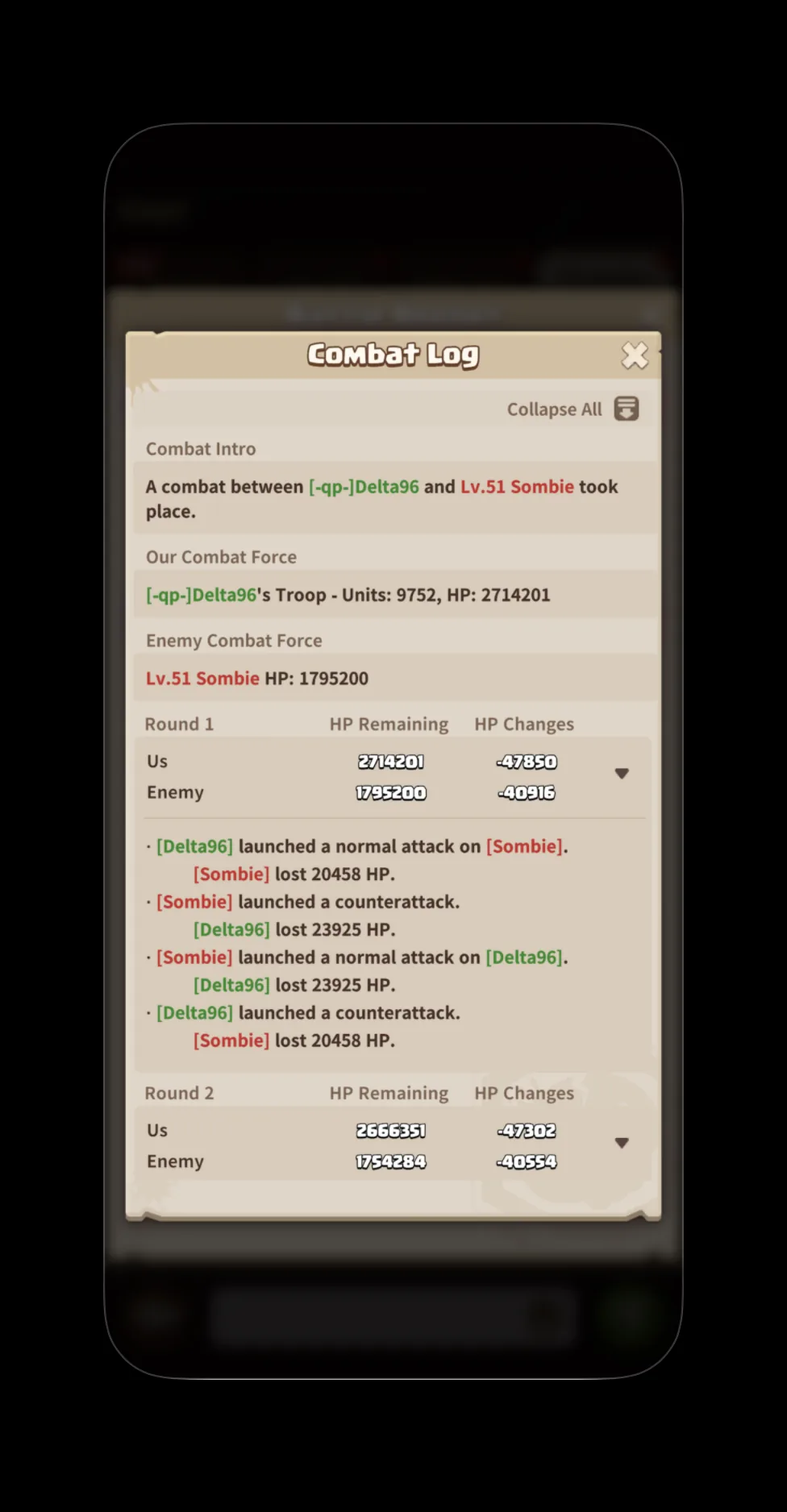 F2 normal round pattern