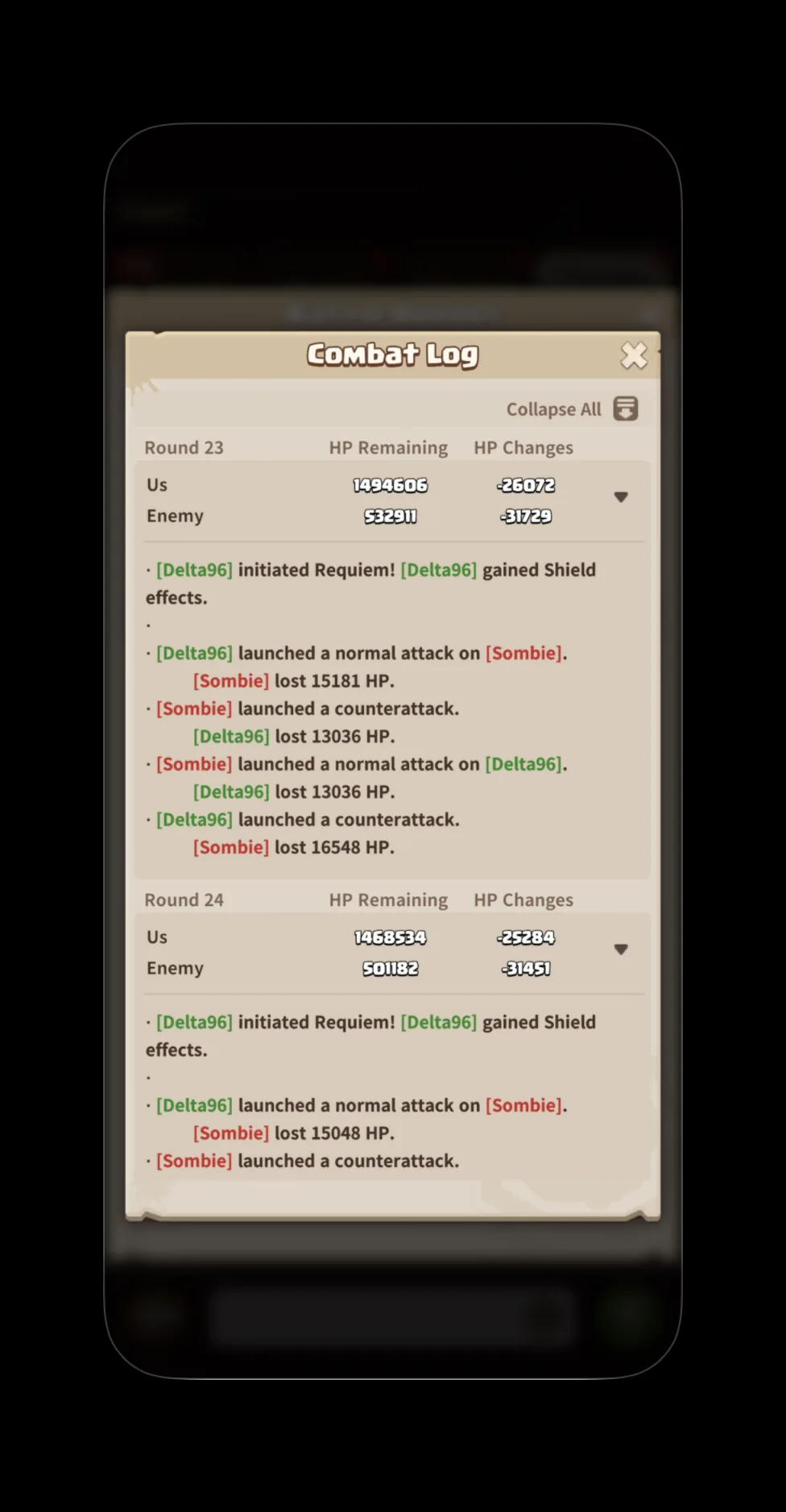 Requiem Shield effect in F2